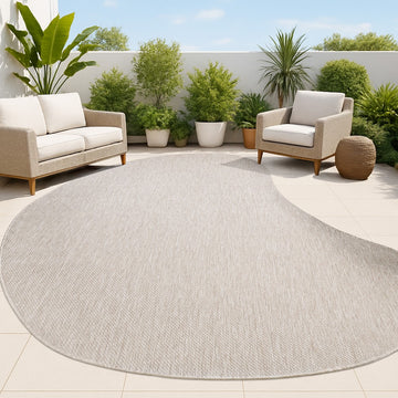 Evan Modern Rustic Organic Curve Indoor/Outdoor Area Rug